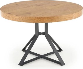 Stół rozkładany MERCY 120(160)x120 dąb/czarny