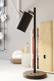 Lampa biurkowa RING czarna SOLLUX  LIGHTING