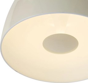 Lampa sufitowa retro beżowa z białym wnętrzem, z 3-stopniowym ściemnianiem LED - Vera