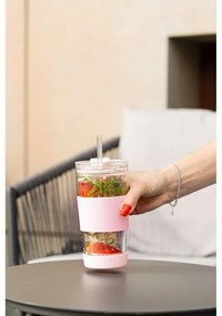 Różowy kubek termiczny 600 ml Fuori – Vialli Design