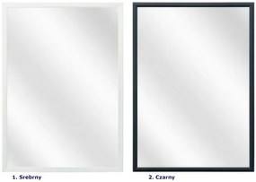 Prostokątne Lustro W Czarnej Ramie Aluminiowej Z3-M41