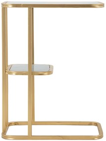 Dwupoziomowy stolik boczny, wys. 60 cm