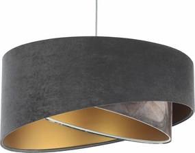 Lampa wisząca TOURMALINE szara/złota