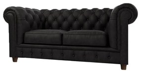 Czarna aksamitna sofa 178 cm Cambridge – Ropez