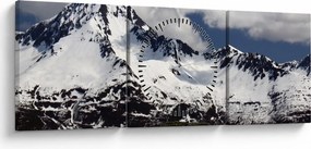 Obraz - Park Narodowy Kenai Fjords (z zegarem) (90x30 cm)