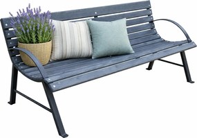 Ogrodowa ławka z oparciem 120 cm S4-L15