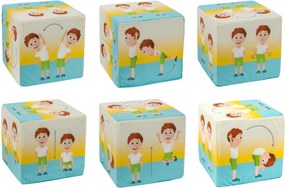 Piankowa kostka edukacyjna Rubikids, ćwiczenia