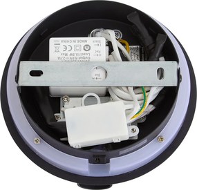 Nowoczesna czarna lampa ścienna z diodą LED i USB-C - Croft