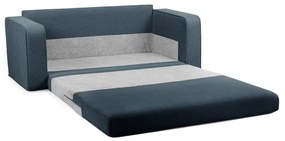 Niebieska rozkładana sofa 160 cm Come – Bobochic Paris