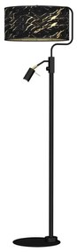Czarno-złota lampa podłogowa z led - K379-Mirags