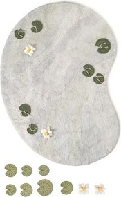 Jasnoszary bawełniany dziecięcy dywan do zabawy 130x170 cm Swan Lake – Lorena Canals