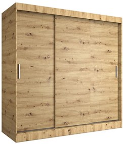 Szafa przesuwna 200 cm dąb artisan - Erco 6X