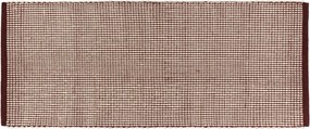 Bordowy/w naturalnym kolorze wełniany chodnik tkany ręcznie 80x170 cm Talo – noo.ma