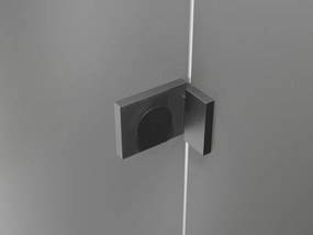 Mexen Lunar L drzwi prysznicowe uchylne prawe 105 cm, transparent, gun gray szczotkowany - 834L-105-000-66-00-P