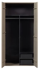 Kremowa szafa modułowa z litego drewna sosnowego 250x200 cm Daily – vtwonen