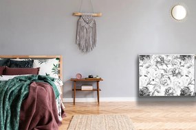Magnes dekoracjny na kaloryfer Piwonie