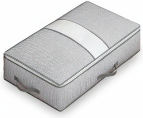 PrzytulneMieszkanie.pl PrzytulneMieszkanie.pl Tekstylne pudełko na pościel pod łóżko EASY 90 L 80x47x25 cm, szare