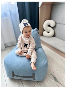 Niebieski dziecięcy worek do siedzenia Hippo – The Brooklyn Kids