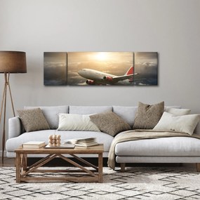 Obraz - Samolot w chmurach (170x50 cm)
