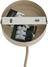 Lampa wisząca retro taupe z metalowym kloszem 2-punktowa - Macaron