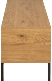 Szafka pod TV w dekorze dębu w naturalnym kolorze 140x45x40 cm Seaford – Actona
