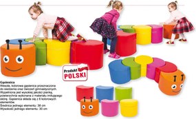 Zestaw przedszkolnych siedzisk piankowych Gąsienica