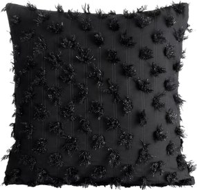 Szyfonowa poszewka ozdobna z pomponami i błyszczącą nitką Aurelia