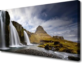 Obraz canvas Dziki Wodospad Górski
