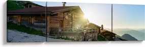 Obraz - Poranek w Alpach, Tyrol (170x50 cm)