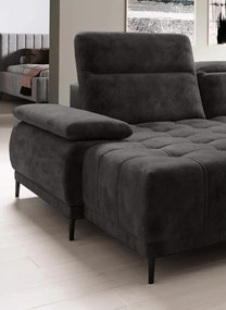 Narożnik FOCUS XL z elektryczną regulacją siedziska Prawostronny w tkaninie Promocyjnej SALVADOR 16 WERSAL