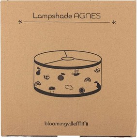 Biało-brązowy klosz do lampy dziecięcej z tekstylnym kloszem ø 34 cm Agnes – Bloomingville Mini