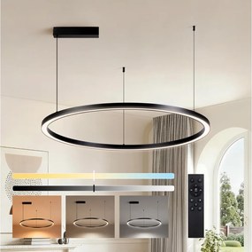 Brilagi - ściemnialna lampa wisząca na lince PORTOFINO LED/60W/230V śr. 80 cm czarna +DO