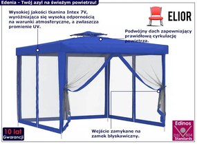 Niebieska altana ogrodowa - Edenia