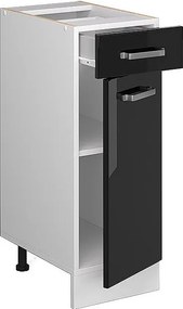 Szafka dolna do kuchni czarny wysoki połysk 30x46x81.6 r-line