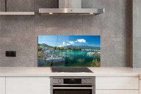 Panel Szklany Spokojna Przystań u Stóp Gór