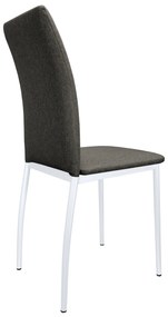 Krzesło tapicerowane ALAN stelaż biały Sawana 05