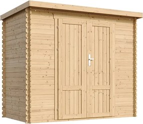 Drewniany domek ogrodowy - 2.63 m² / 142x239xH200 cm - M310F1