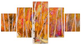 Obraz - Jesienny las (125x70 cm)
