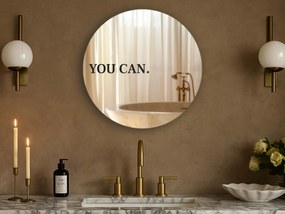 Naklejka na lustro S33 – YOU CAN.