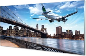 Panel nad Blat Kuchenny Samolot w Chmurach nad Miastem