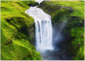 Obraz - Wodospad Skogafoss (70x50 cm)