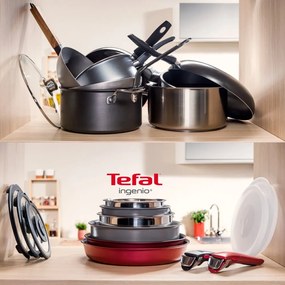 Zestaw garnków aluminiowych 9 szt. INGENIO Cook Eat L881S904 – Tefal