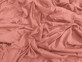 PrzytulneMieszkanie.pl Prześcieradło jersey staroróżowe 140 x 200 cm