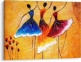 Obraz - Obraz olejny, baletki (70x50 cm)