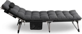 Leżak Ogrodowy VENUS 190x73 cm Szary