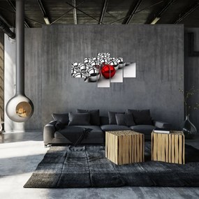Obraz błyszczących kulek (125x70 cm)
