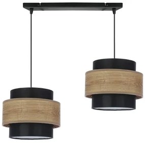 Lampa wisząca z dwoma abażurami na listwie - V107 B4-S44