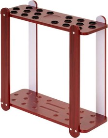 Stojak na kije bilardowe, 60 x 60 x 25 cm, brązowy