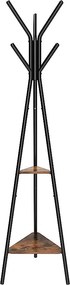 Valora Wieszak stojący na ubrania czarny metal oszczędza miejsce