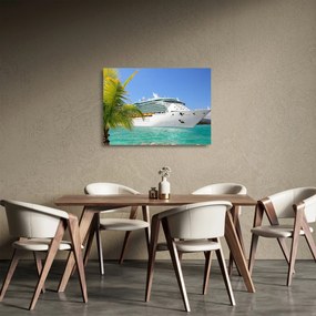 Obraz na szkle - Statek wycieczkowy (70x50 cm)